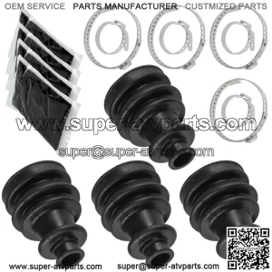 2 Front Right Left Axle CV Boot Kit for Polaris Ranger 500 4X4 EFI 2008-2013