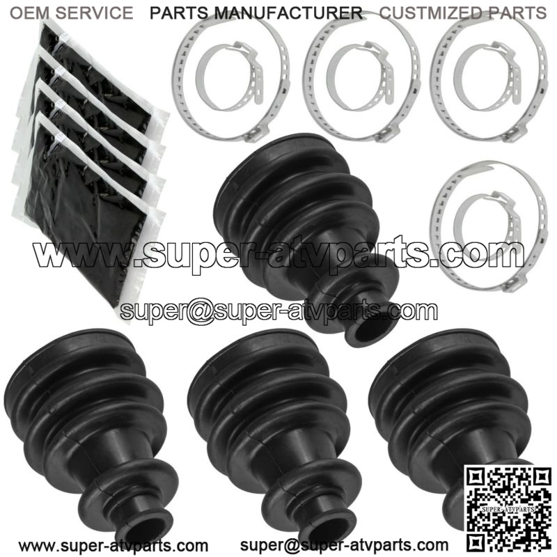 2 Front Right Left Axle CV Boot Kit for Polaris Ranger 500 4X4 EFI 2008-2013
