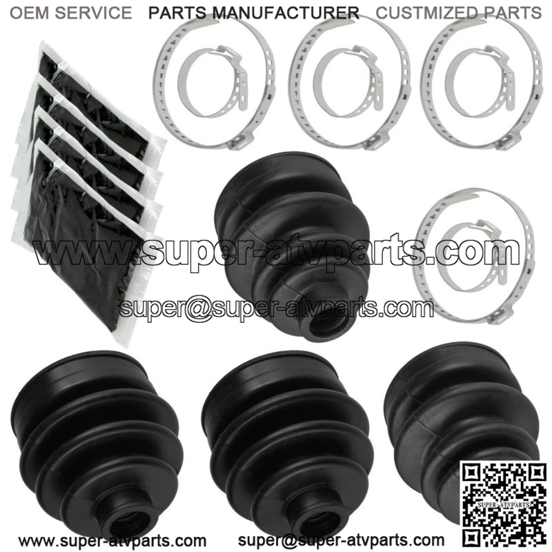 2 Front Axle Outer Inner CV Boot Kit for Honda TRX650FA Rincon 650 4X4 2003-2005