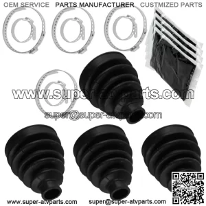 2 Rear Axle Outer Inner CV Boot Kit for Can-Am Outlander 800 4X4 Xt EFI 2008