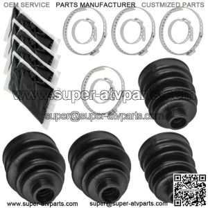 2 Front Axle Inner Outer CV Boot Kit for Yamaha Big Bear 400 YFM400F 2000 2001