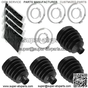 2 Rear Axle Outer Inner CV Boot Kit for Polaris Ranger XP 800 2012