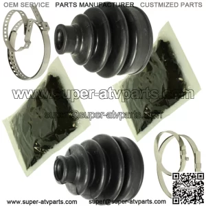 Front Axle Inner Outer CV Boot Kit for Honda TRX420FE TRX420FM Rancher 420 4X4