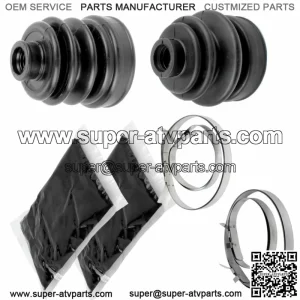 Rear Axle Inner Outer CV Boot Kit for Yamaha 660 YXR660F 4WD 2005-2007