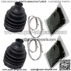 Front Axle Inner Outer CV Boot Kit for Polaris Ranger 700 4X4 EFI 2009