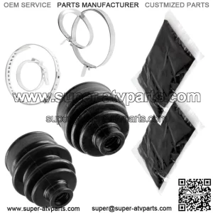 Rear Axle Inner Outer CV Boot Kit for Yamaha Grizzly 450 YFM450 4X4 2011 - 2014