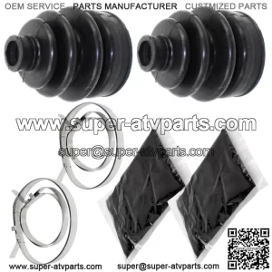 Front Axle Outer And Inner CV Boot Kit for Kawasaki Prairie 300 KVF300A 1999-02