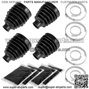 Front Outer & Inner CV Axle Boot For Honda Pioneer 700-4 SXS700M4 2017 2018-2022