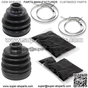Front Axle Outer Inner CV Boot Kit For Polaris RZR XP 1000 / RZR XP 4 1000 17-20 (For: Polaris)