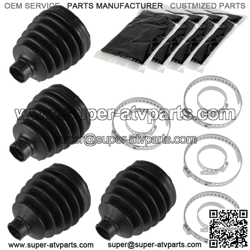 2 Front Axle Outer Inner CV Boot Kit for Polaris Sportsman 850 1000 2016 2017 (For: Polaris)