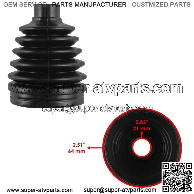 2 Front Axle Outer Inner CV Boot Kit for Polaris Sportsman 850 1000 2016 2017 (For: Polaris) - Image 3
