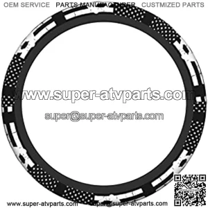 15 inch Steering Wheel Cover Thin Blue Line American Flag Platinum Snowmobile Fit Most Auto Cars Neoprene