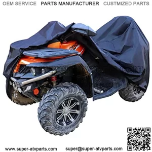 Amazon Basics Weatherproof Standard ATV Cover - 150D Oxford, ATVs up to 102"