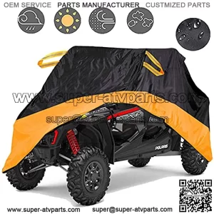 ATV Cover,Heavy Duty Waterproof Outdoor UTV Cover Quad Bike ATV ATC Car Cover Protect Snow Rain or Sun,2-3 Passenger (3XL)
