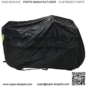 Waterproof Lockholes Professional ATV Cover 4 Wheeler Quad Cover for Protects ATV from Snow Sleet Dust UV - M Black