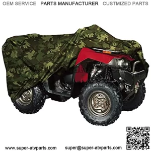 ATV Cover - Heavy Duty Waterproof Windproof Large Quad ATC Four Wheeler Cover, All-Season Outdoor, 94 x 48 x 48, Black