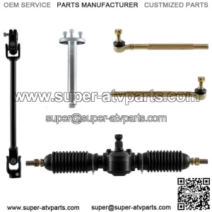 Go Kart Steering Gear Rack Pinion Tie Rod Shaft Kit Quad Drift Trike Buggy ATV
