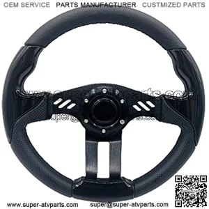 12.5 Inch Golf Cart Steering Wheel Carbon Fiber For Golf Cart Club Car DS & Precedent, EZGO TXT/RXV Yamaha Golf Cart