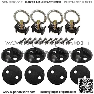 Control L Track Tie Down System - Perfect for Use As Anchor Points in Truck Beds or Trailers to Tie Down Your UTV, ATV, Motorcycle, Snowmobile Or Lawnmower - 22 Piece Kit