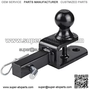 ATV / UTV Hitch Adapter 64031, 2 inch Ball, Fits for 1-1/4 inch Receiver, with 1/2 inch Pin