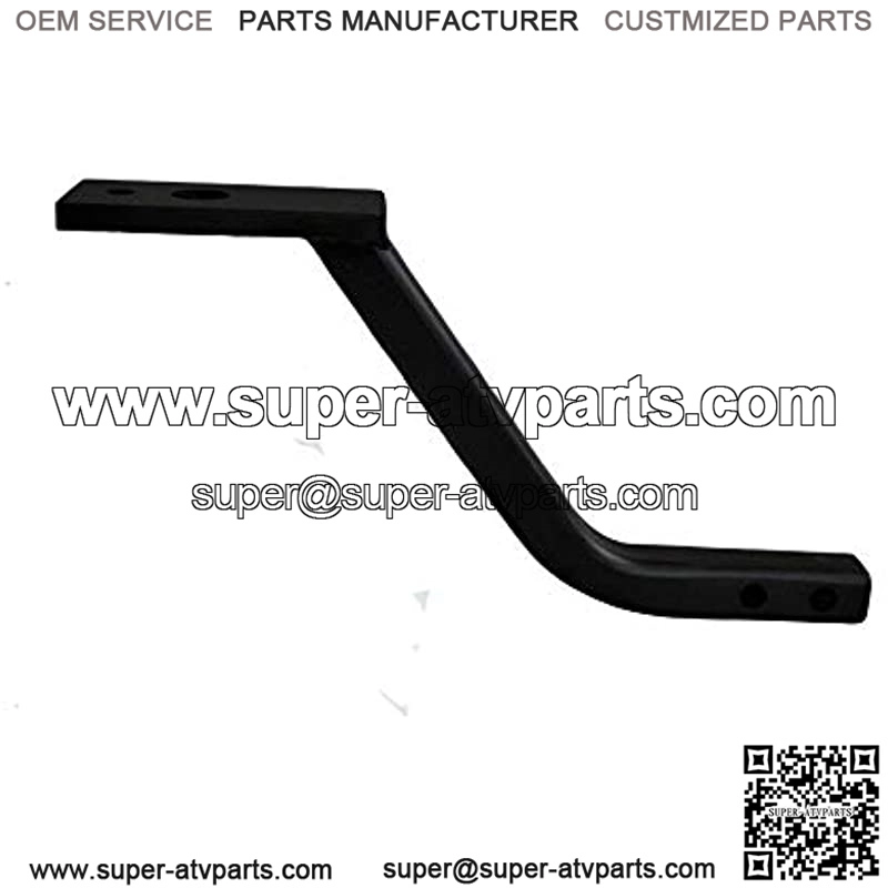 1 1/4" Receiver Hitch Riser and Extender with Tow Plate - Image 2