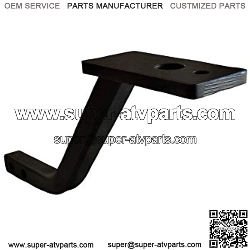 1 1/4" Receiver Hitch Riser and Extender with Tow Plate - Image 3