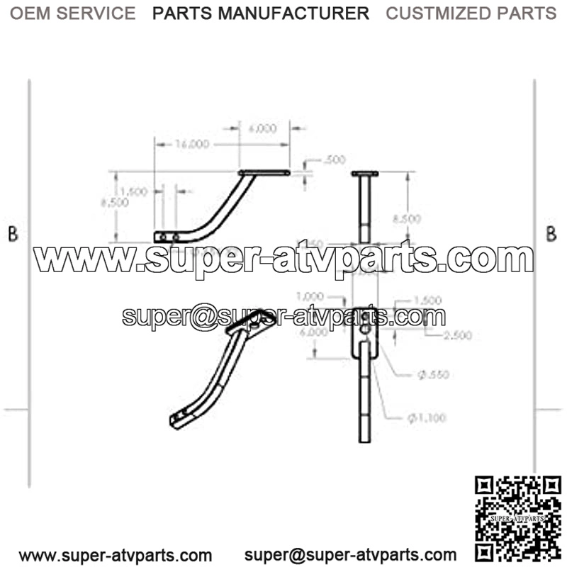 1 1/4" Receiver Hitch Riser and Extender with Tow Plate - Image 4