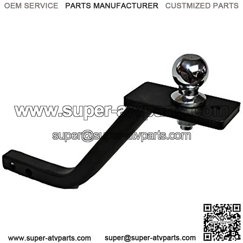 1 1/4" Receiver Hitch Riser and Extender with 2" Ball