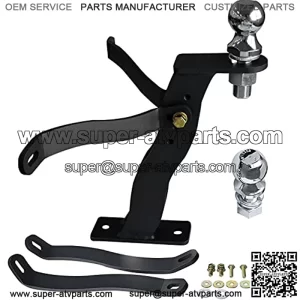 Lawn Mower Hitch, Heavy Duty Lawn Mower Trailer Towing Hitch, Riding Mower Trailer ATV Hitch, Lawn Pro Hi-Hitch for Cub Cadet John Deere Husqvarna Tractor Accessories