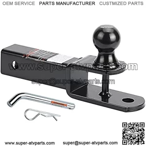 3-in-1 ATV Towing Hitch Ball Mount Adapter with 2" Ball, Hollow Shank