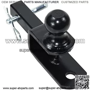 ATV/UTV Trailer Hitch Towing Ball Mounts, 2-Inch Ball, Clevis Pin, Fits 1 1/4-Inch Receiver