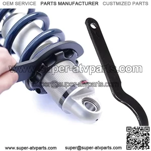 Sange 2Pcs 6.1" Universal Shock Absorber Pre Load Spanner Wrench Tool for Motorcycle ATV Snowmobile Dirt Bike Kawasaki Yamaha Honda (Black)