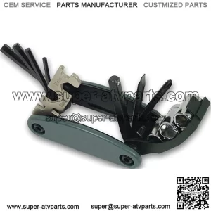 OM14 Folding Metric Multi-Tool for Moto, ATV, UTV, PWC, Snow , black
