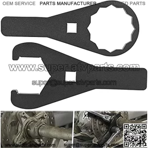08-0479 Axle Wrench Tools Set for ATV Including 45.5mm & 56mm, Compatible with Most Honda TRX 250X, 300X, 300EX, 400X, 400EX, 450R and 450EX