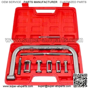 Valve Spring Compressor C Clamp Tool Set Service Kit for Motorcycle, ATV, Car, Small Engine Vehicle Equipment