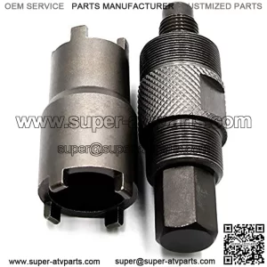 24mm 27mm Magneto Flywheel Puller and 20mm 24mm Clutch Lock Nut Spanner Tool for Honda Motorcycle ATV Dirt Bike