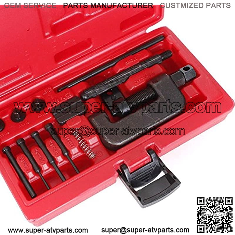 13pcs Motorcycle ATV Bike Drive Chain Cutter Breaker Riveting Riveter Tool - Image 2