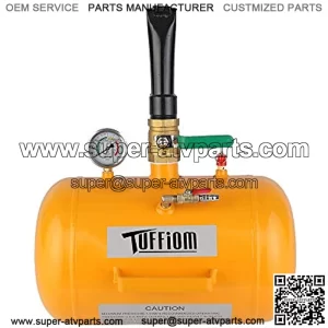 5 Gallon Air Tire Bead Blaster Seater w/Pressure Gauge & Handle, Wheel Seating Tool Inflator Tank for Truck ATV, 85-116PSI Operating Pressure
