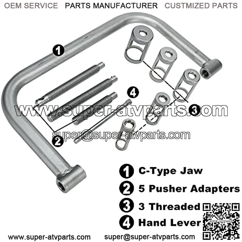 10pcs Valve Spring Compressor Engine Vehicle Compression Clamp Tool for Motorcycle, ATV, Car - Image 3