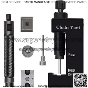 Chain Breaker & Riveting Tool for Motorcycle Bike ATV 520 525 530 Chain, Heavy Duty Jumbo Chain Tool