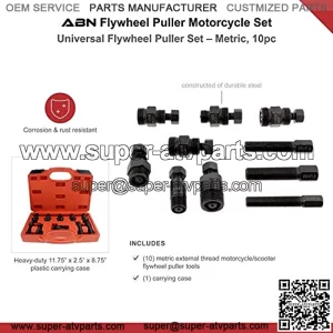 Fly Wheel Puller Motorcycle Flywheel Puller Set Flywheel Puller Tool, Universal Flywheel Puller Set ?C Metric, 10pc