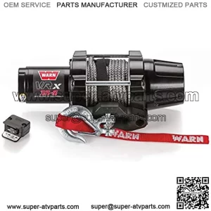 101030 VRX 35-S Powersports Winch with Handlebar Mounted Switch and Synthetic Rope: 3/16" Diameter x 50' Length, 1.75 Ton (3,500 lb) Capacity