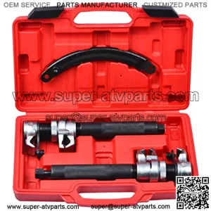 2 Pcs Coil Spring Compressor Tool - Coil Spring Clamps Strut Spring Compressor Tool Set with Safety Guard