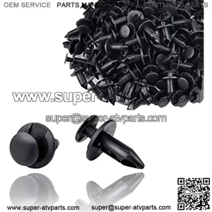 120pcs ATV UTV Body Fastener Rivets Push Pin Compatible with Polaris RZR Ranger Suzuki King Quad Kawasaki Rancher Plastic Fender Clips with Remover 7661855