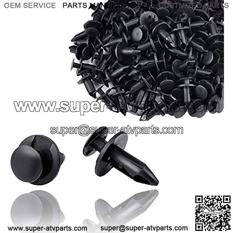 120pcs ATV UTV Body Fastener Rivets Push Pin Compatible with Polaris RZR Ranger Suzuki King Quad Kawasaki Rancher Plastic Fender Clips with Remover 7661855