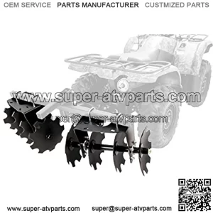 ATV/UTV Disc Harrow Implement with Adjustable Sides, for Cultivating, Establishing a Food Plot and Maintaining Your Property (66001)