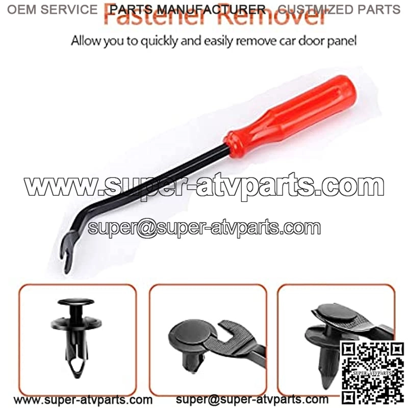 120 PCS 8mm UTV ATV Fender Clips Push Body Rivets Fasteners Clamps Compatible with RZR Kawasaki Trx Honda Suzuki and More - Include Plastic Fastener Removal Tool - Image 2