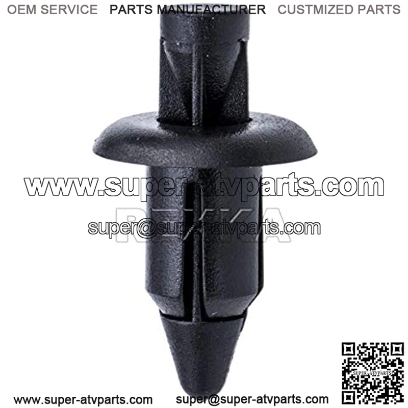 25pcs M6 Fender Clip Retainer Bumper Nylon Push Rivet Pins Compatible with Honda Kawasaki Suzuki GSX-R Yamaha YZF R1 R6