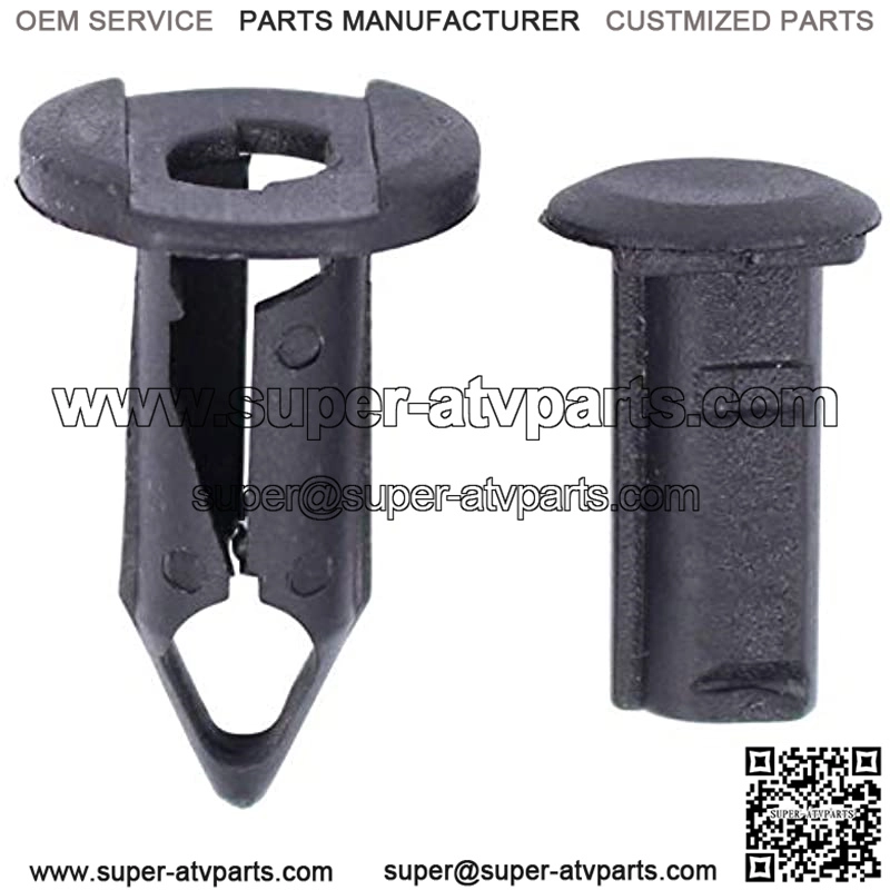 100 x Black ATV Fender Retainer Clips Fasteners for Honda Suzuki Kawasaki Polaris Bumper - Image 4