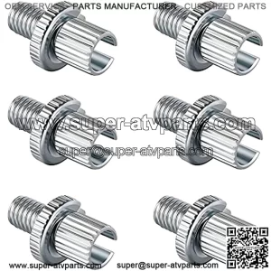 12 Pieces Clutch Brake Cable Adjuster Screw Metric Clutch Brake Cable Adjuster Compatible with ATV Motorcycle 8 mm Cable Adjuster Nut Bolts for Car Vehicle Motorcycle ATV, Silver